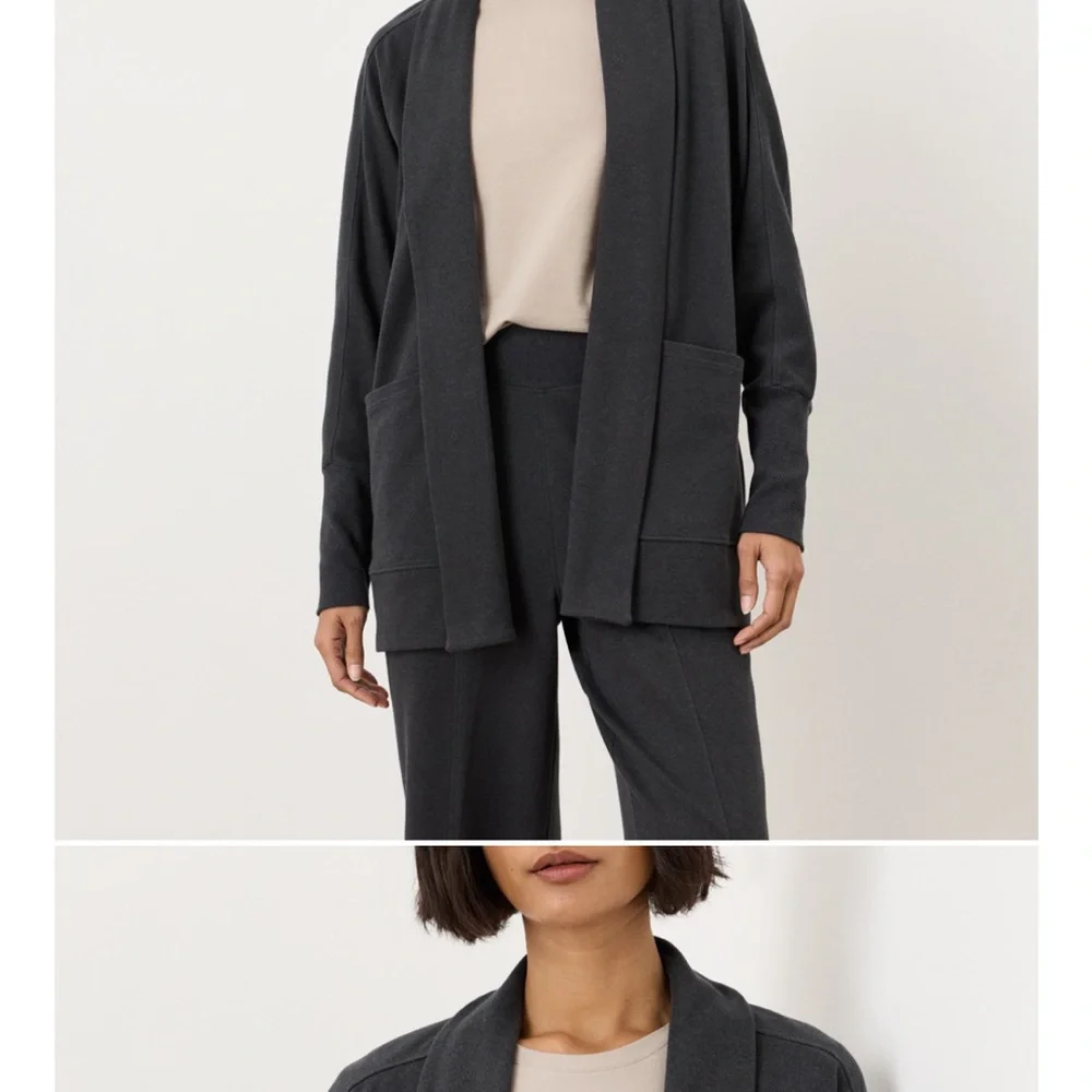 Organic Airplane Wrap Cardigan NWOT - Picture 6 of 10